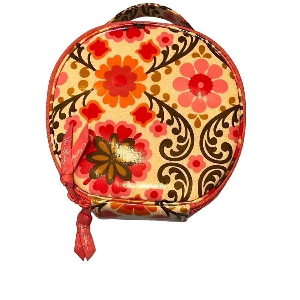Vera Bradley hat box cosmetic bag